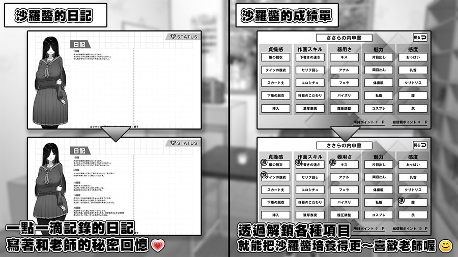 [推荐/黑白/触摸/制服/日常/动态/无修] 漫研社顾问想要支持佐伯沙罗 [官中/全CG/度盘/P盘] 游戏 第5张